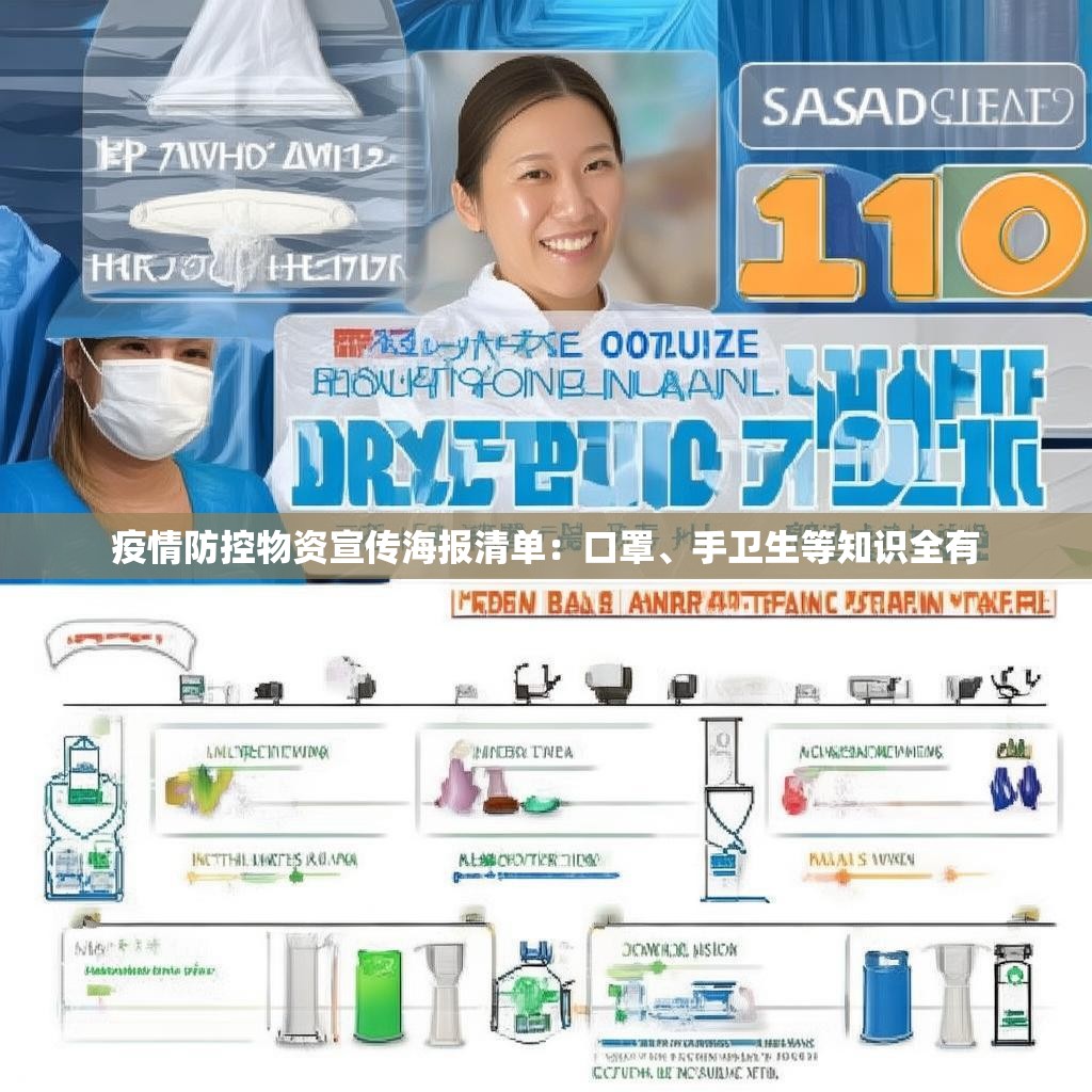 疫情防控物资宣传海报清单：口罩、手卫生等知识全有