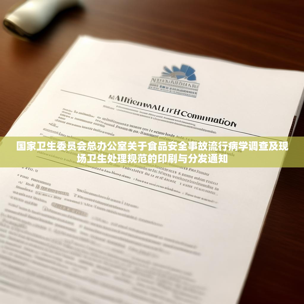 国家卫生委员会总办公室关于食品安全事故流行病学调查及现场卫生处理规范的印刷与分发通知