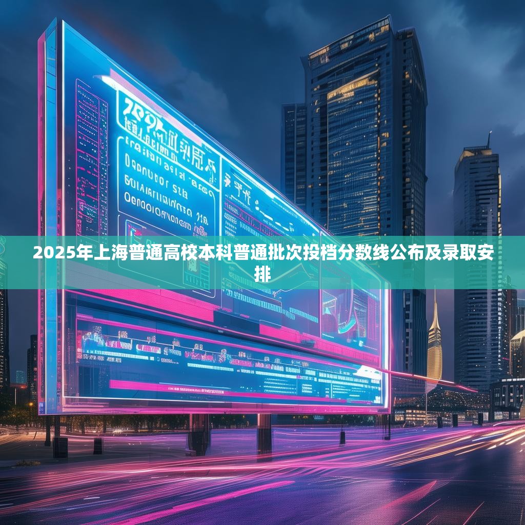 2025年上海普通高校本科普通批次投档分数线公布及录取安排