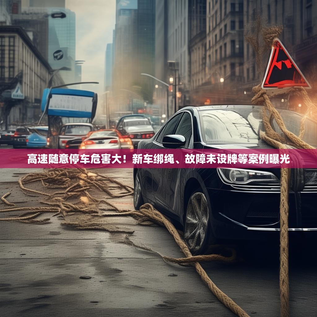 高速随意停车危害大！新车绑绳、故障未设牌等案例曝光