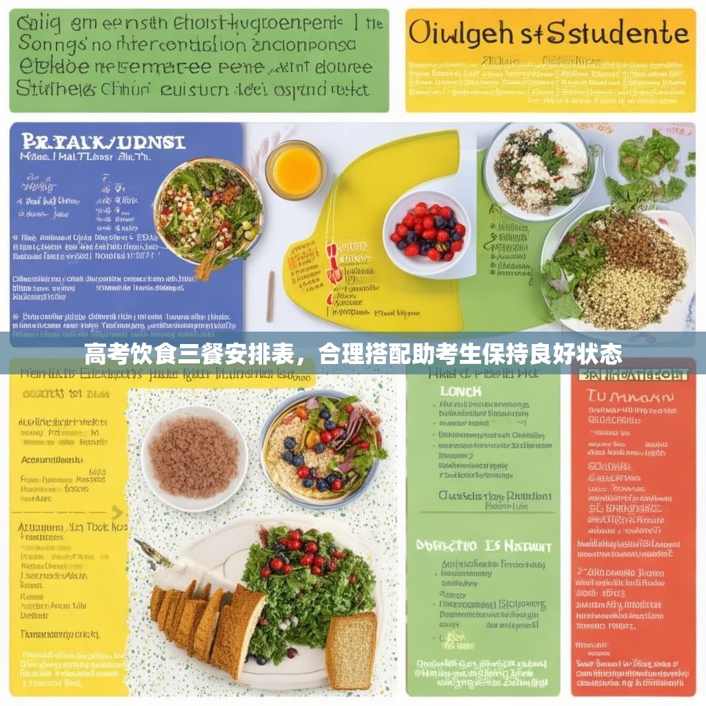 高考饮食三餐安排表，合理搭配助考生保持良好状态
