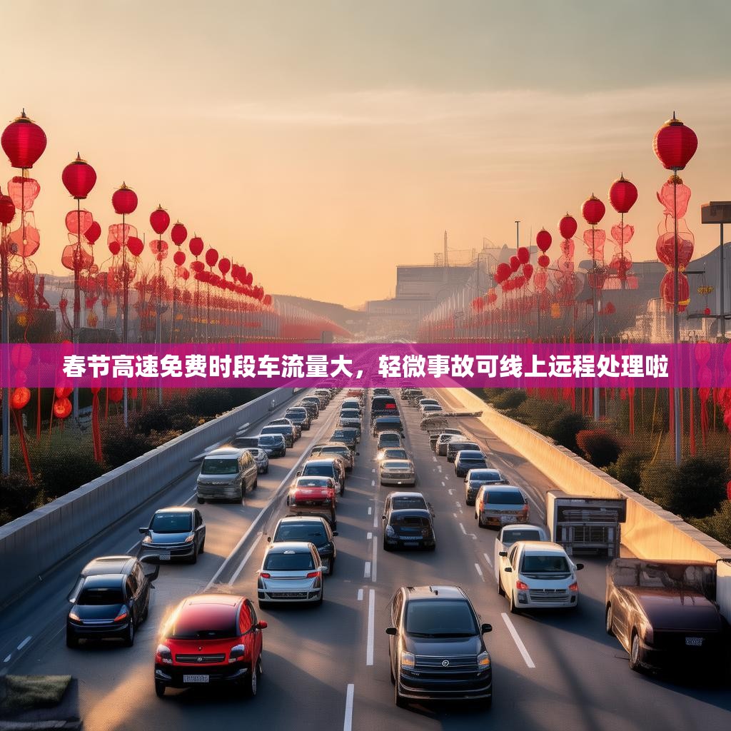 春节高速免费时段车流量大，轻微事故可线上远程处理啦