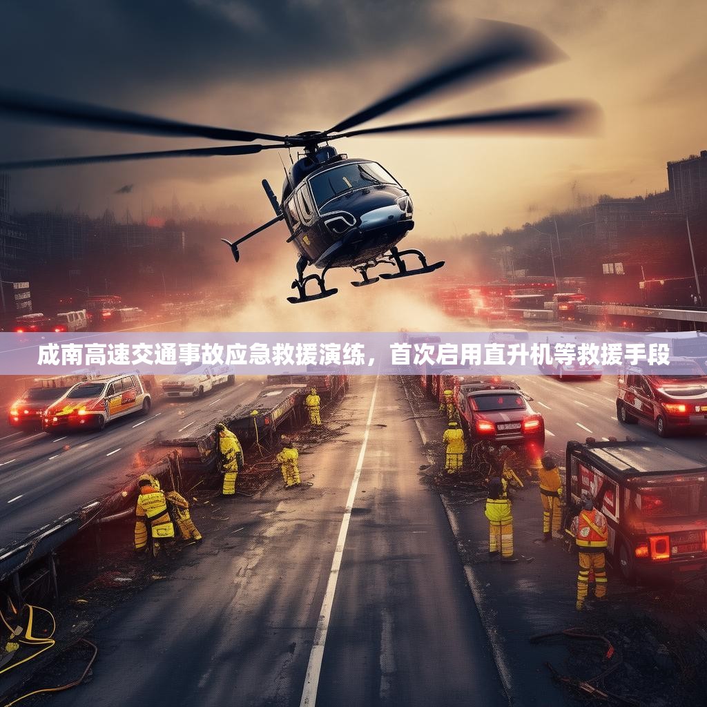成南高速交通事故应急救援演练，首次启用直升机等救援手段