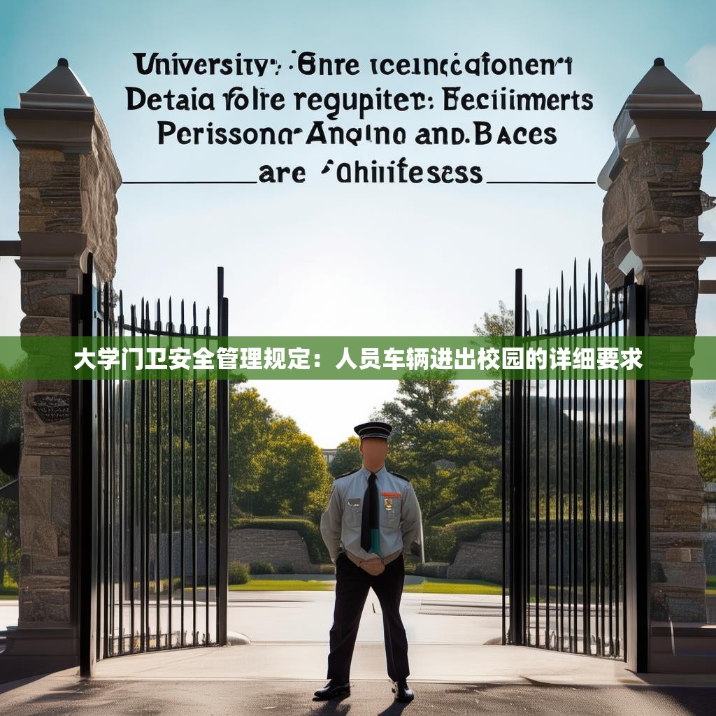 大学门卫安全管理规定：人员车辆进出校园的详细要求