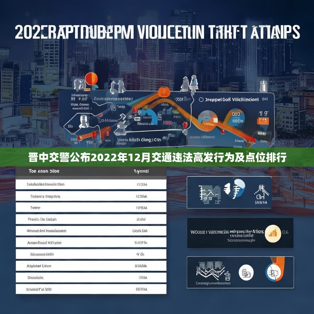 晋中交警公布2022年12月交通违法高发行为及点位排行