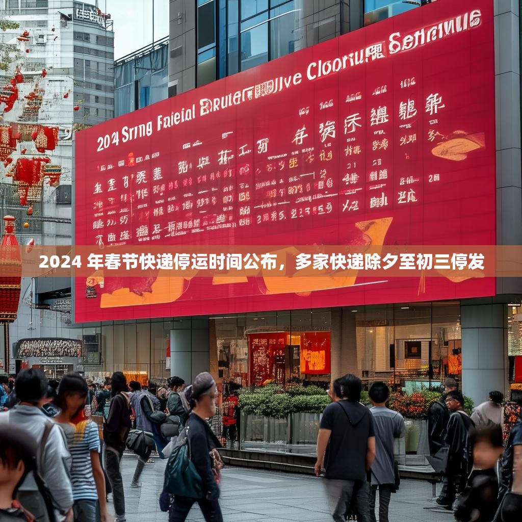 2024 年春节快递停运时间公布，多家快递除夕至初三停发