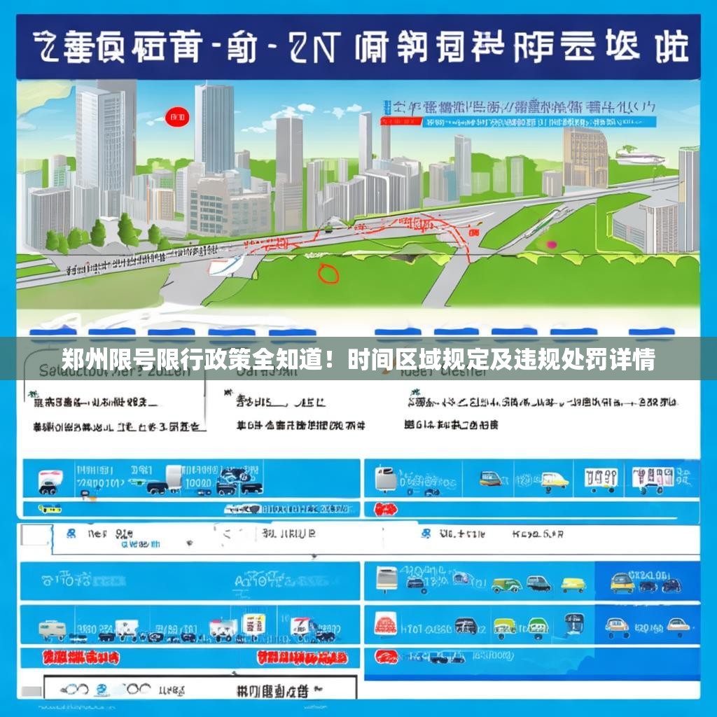 郑州限号限行政策全知道！时间区域规定及违规处罚详情