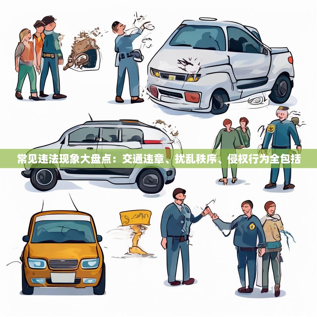 常见违法现象大盘点：交通违章、扰乱秩序、侵权行为全包括