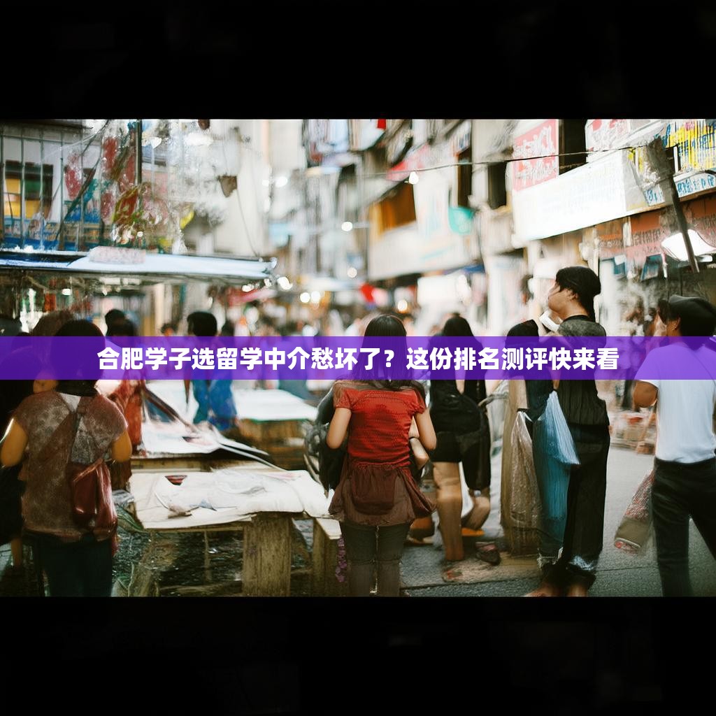 合肥学子选留学中介愁坏了？这份排名测评快来看