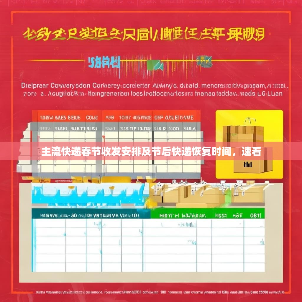 主流快递春节收发安排及节后快递恢复时间，速看