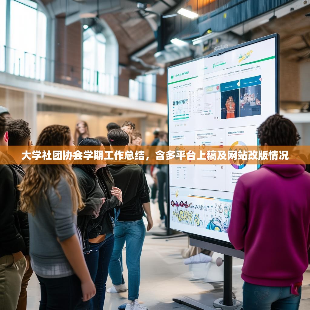 大学社团协会学期工作总结，含多平台上稿及网站改版情况