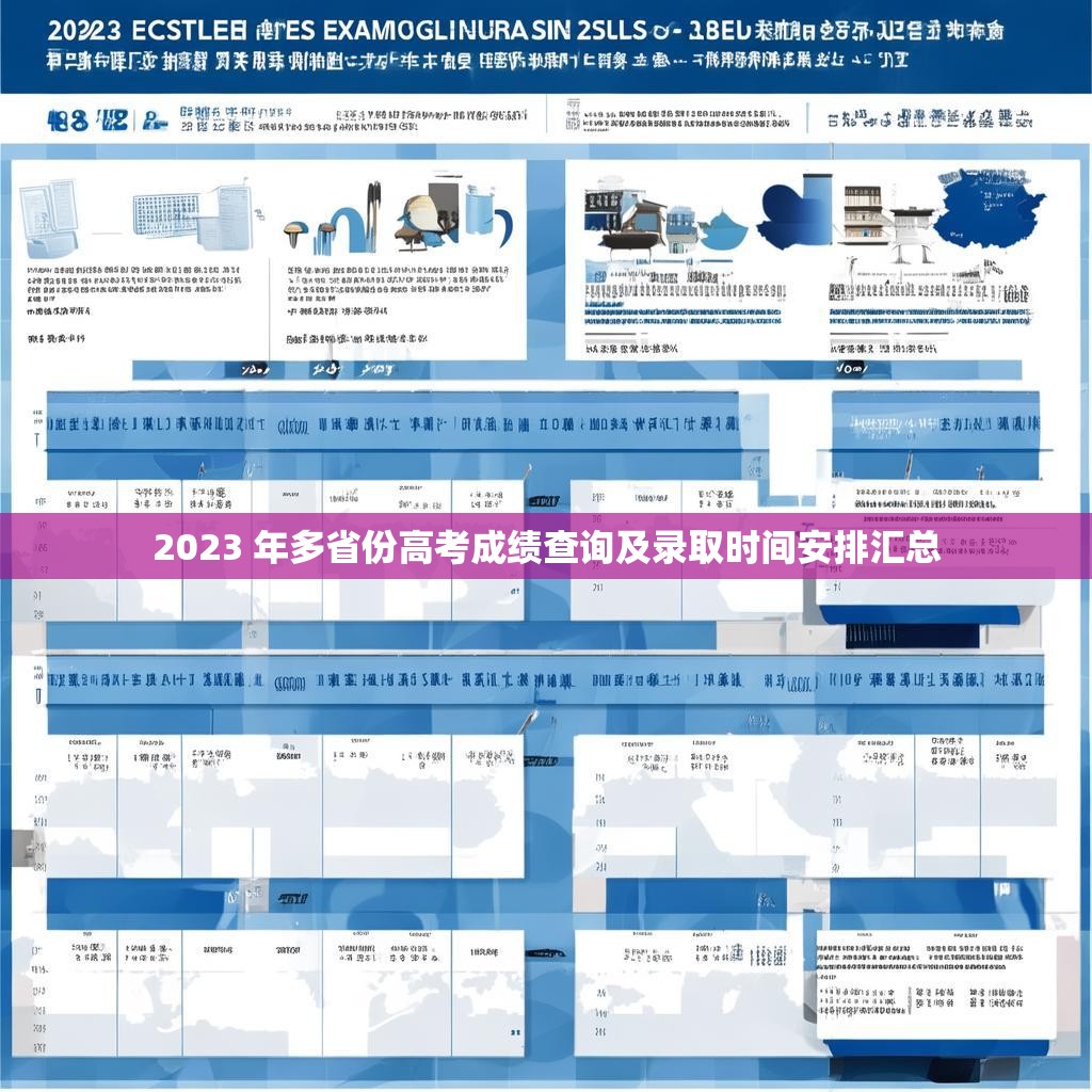 2023 年多省份高考成绩查询及录取时间安排汇总