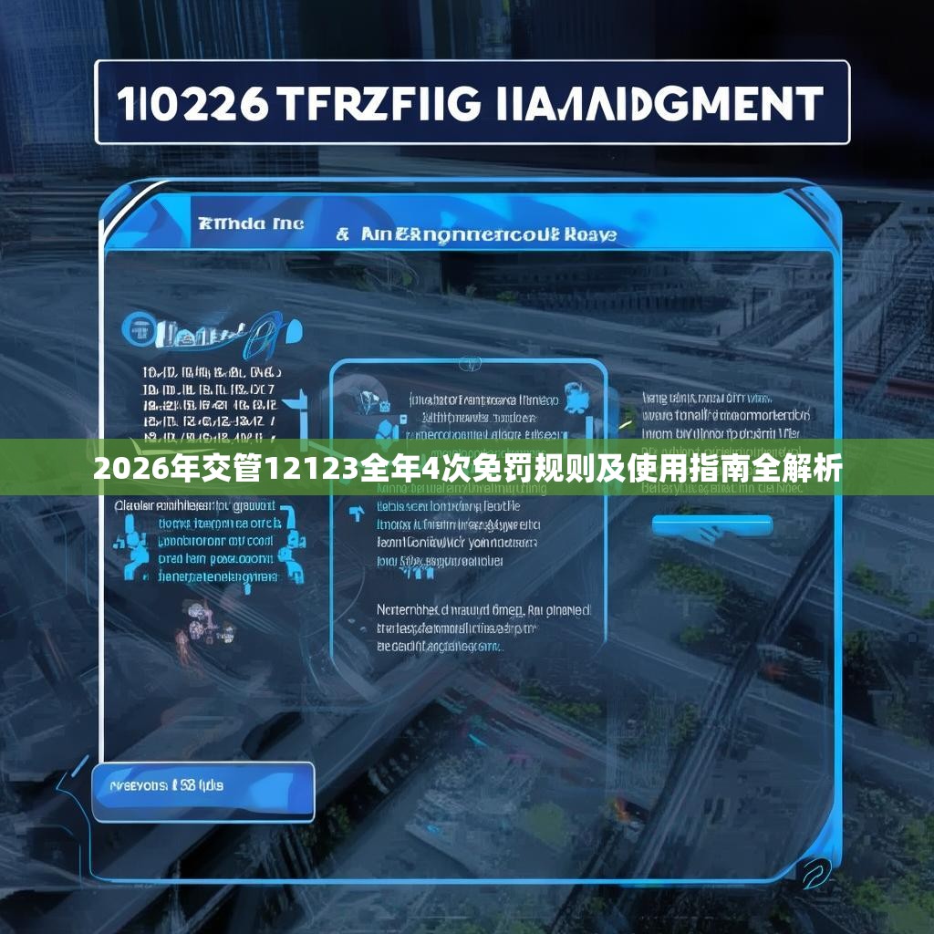 2026年交管12123全年4次免罚规则及使用指南全解析