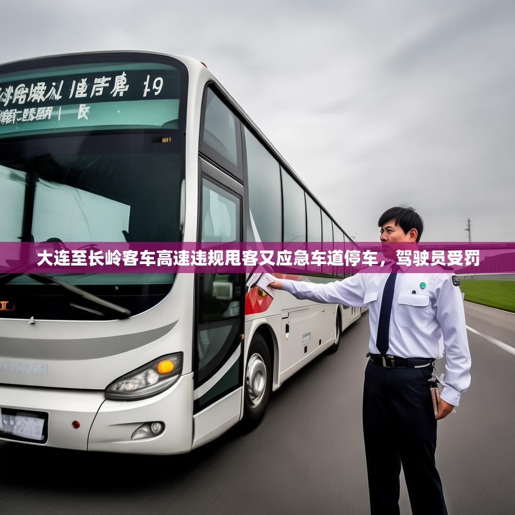 大连至长岭客车高速违规甩客又应急车道停车，驾驶员受罚