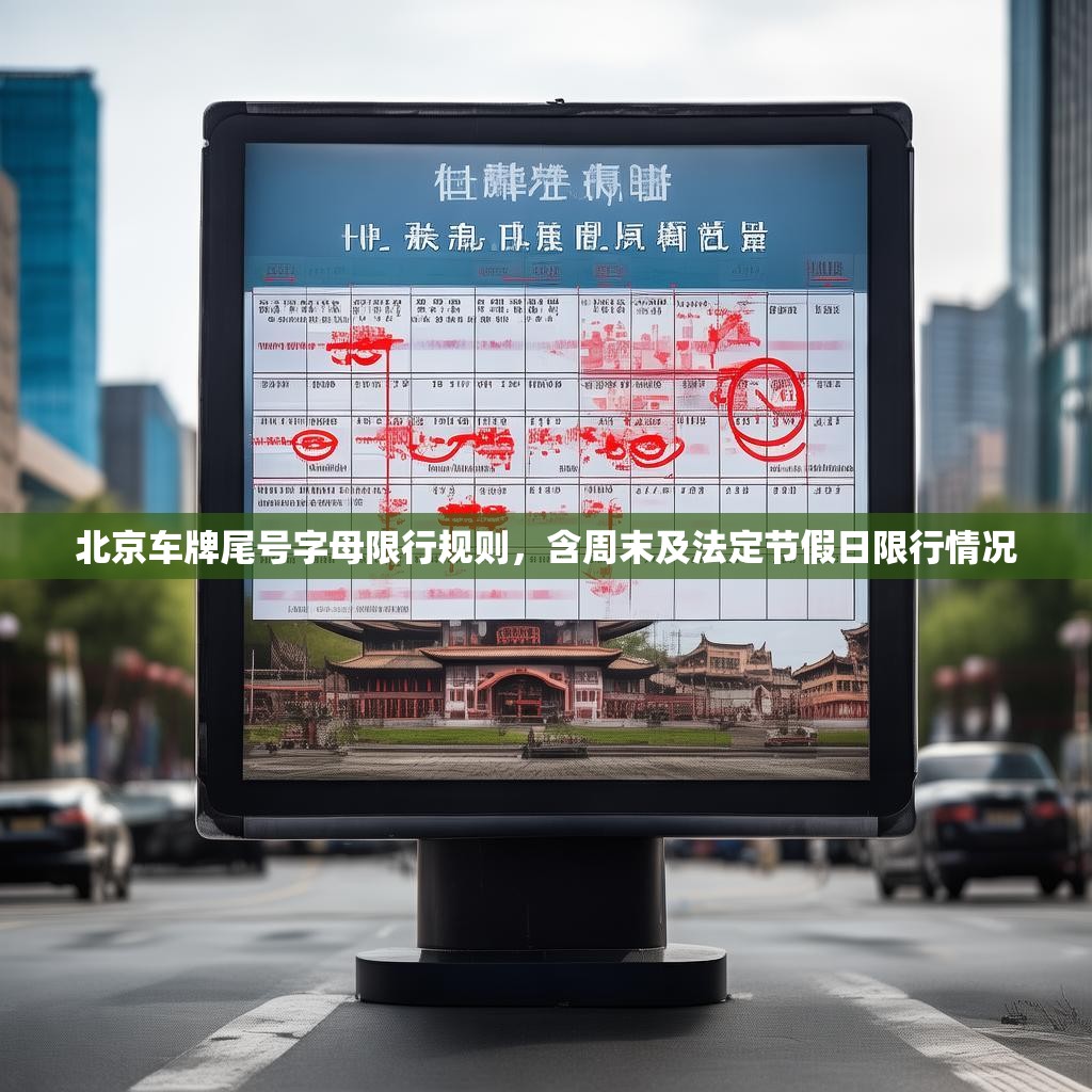 北京车牌尾号字母限行规则，含周末及法定节假日限行情况