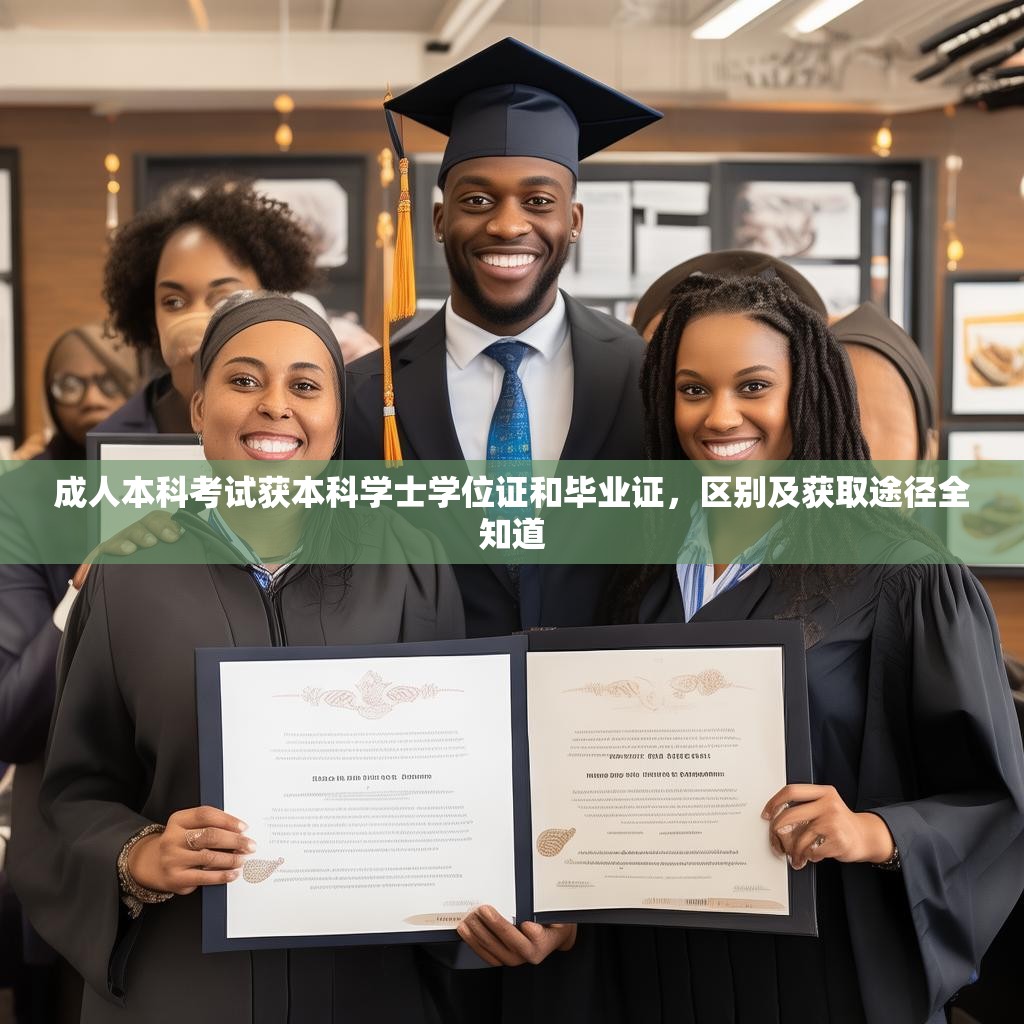 成人本科考试获本科学士学位证和毕业证，区别及获取途径全知道