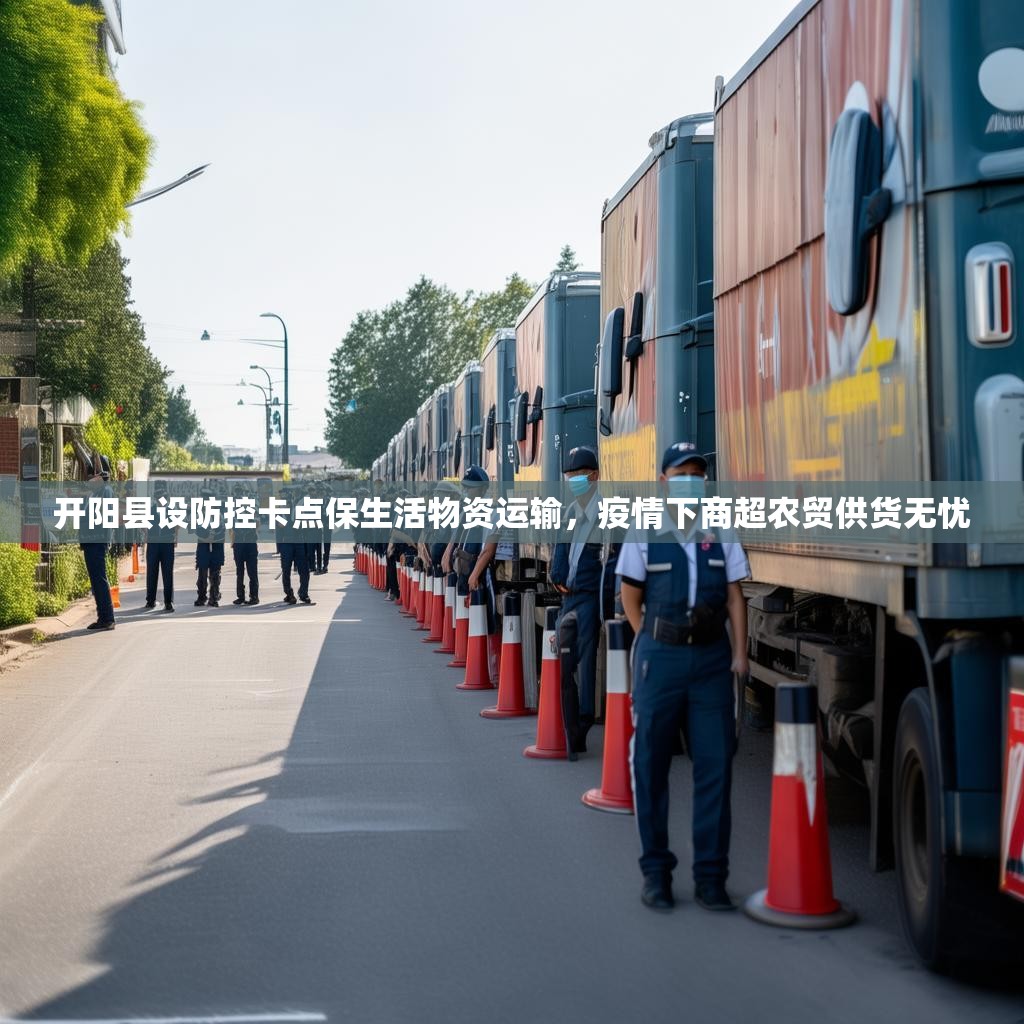 开阳县设防控卡点保生活物资运输，疫情下商超农贸供货无忧