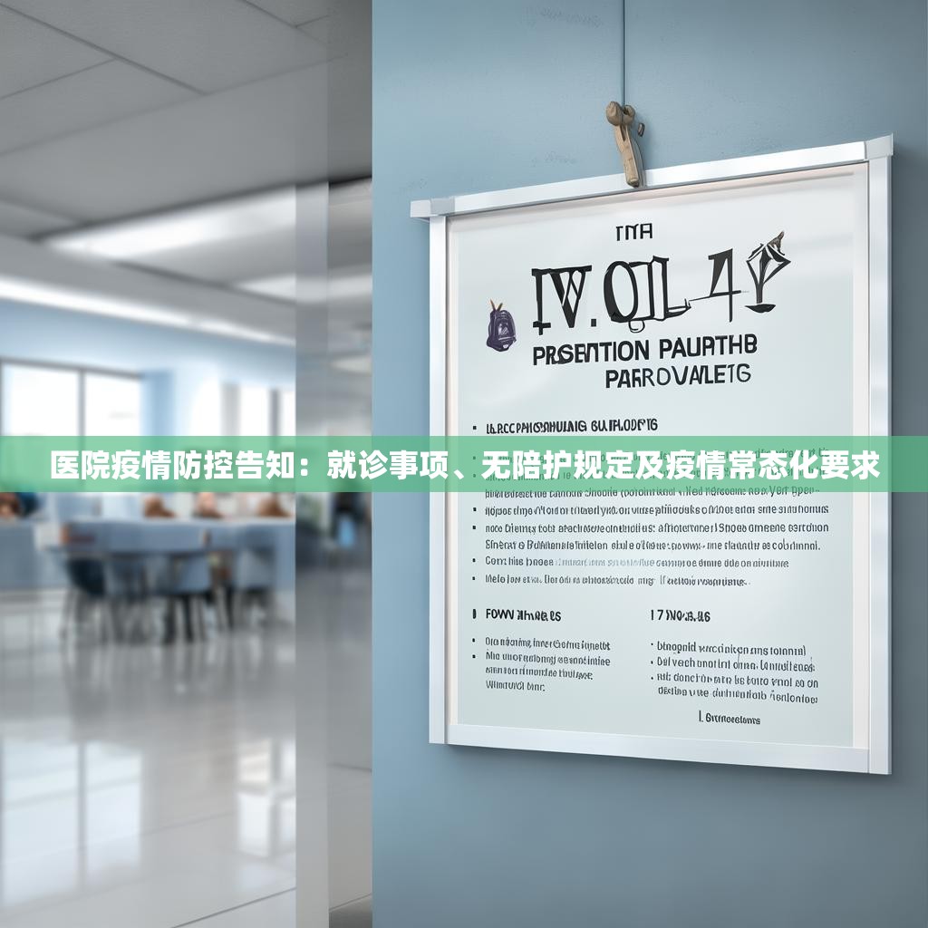 医院疫情防控告知：就诊事项、无陪护规定及疫情常态化要求