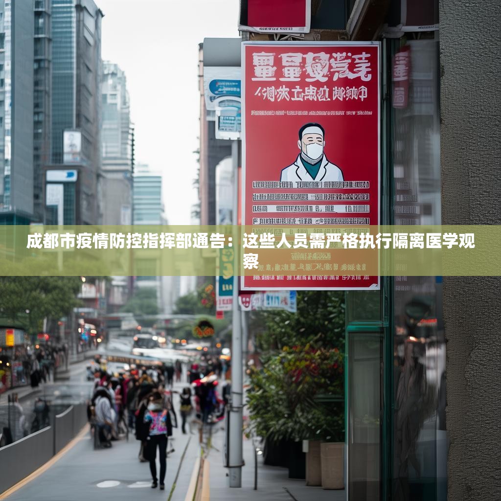 成都市疫情防控指挥部通告：这些人员需严格执行隔离医学观察