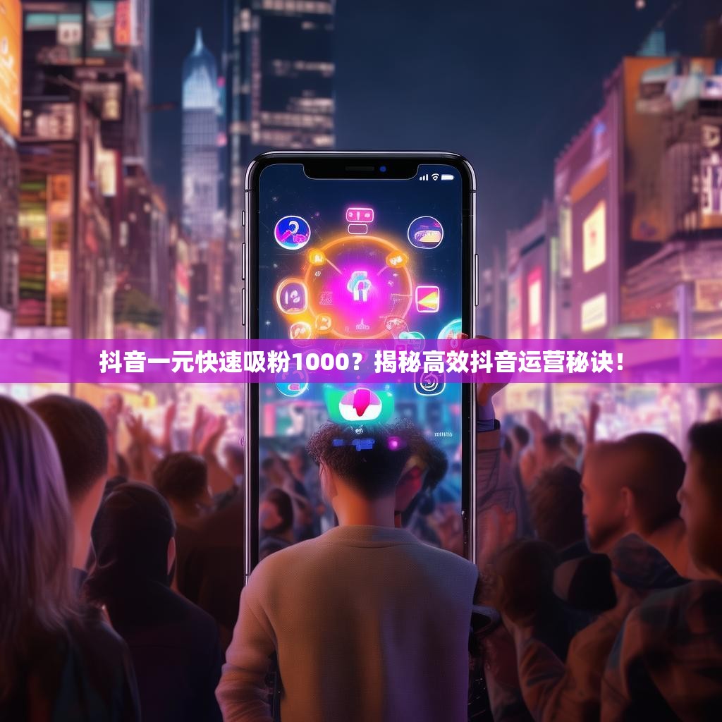 抖音一元快速吸粉1000？揭秘高效抖音运营秘诀！