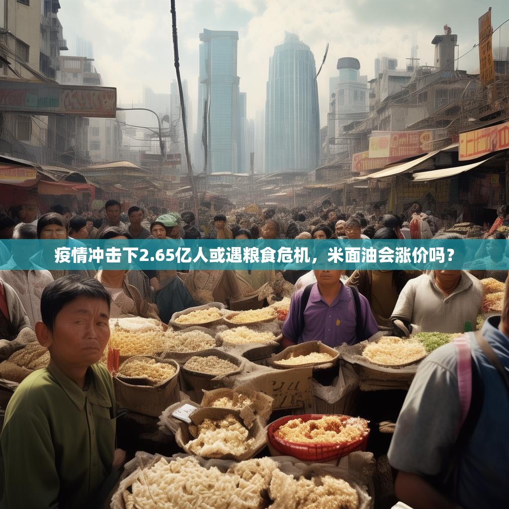 疫情冲击下2.65亿人或遇粮食危机,米面油会涨价吗? 疫情冲击下2.65亿人或遇粮食危机,米面油会涨价吗?