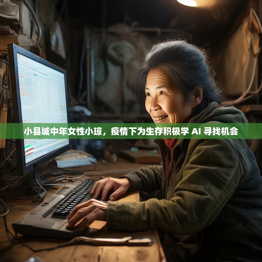 小县城中年女性小琼，疫情下为生存积极学 AI 寻找机会