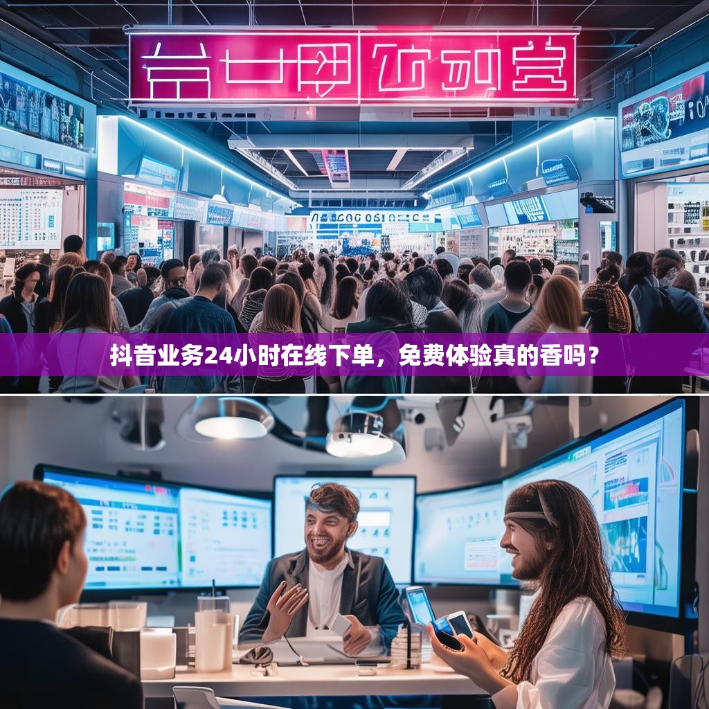 抖音业务24小时在线下单，免费体验真的香吗？