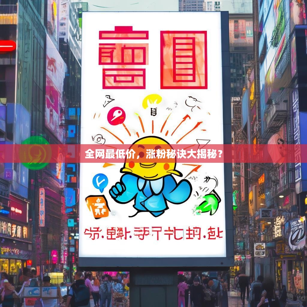 全网最低价，涨粉秘诀大揭秘？