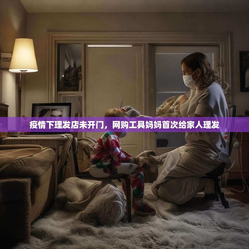 疫情下理发店未开门，网购工具妈妈首次给家人理发