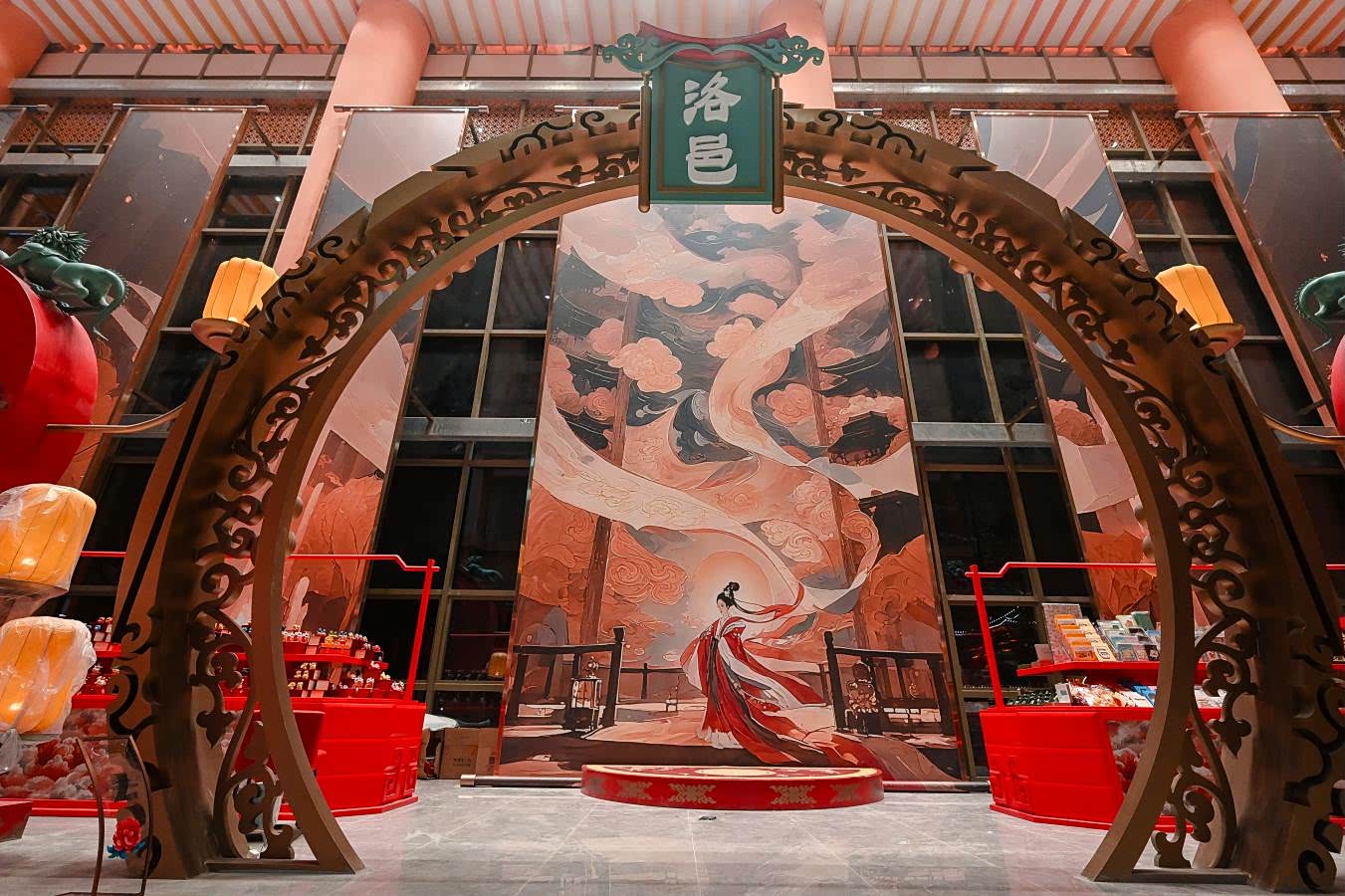 连霍高速洛阳服务区变身唐文化驿站,给司乘全新出行体验