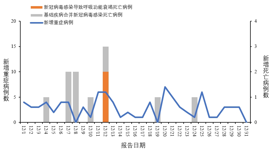 2023年12月全国新冠病毒感染重症、死亡病例及诊疗情况